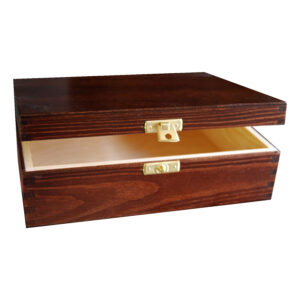 Drewniane Pudełko 21x16 brąz-b1