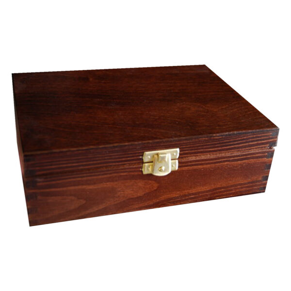 Drewniane Pudełko 21x16 brąz-b2