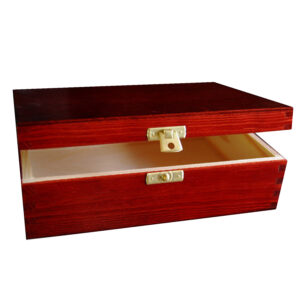 Drewniane Pudełko 21x16 mahoń-b1